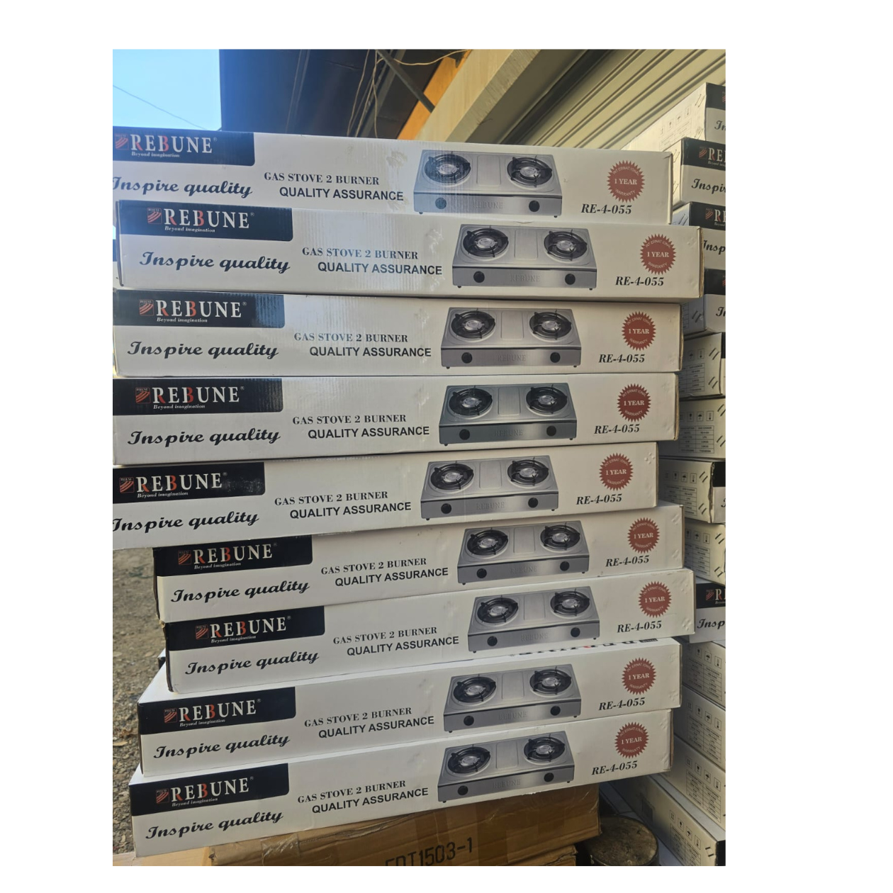 Rebune 2 burner gas stove cooker @2700
