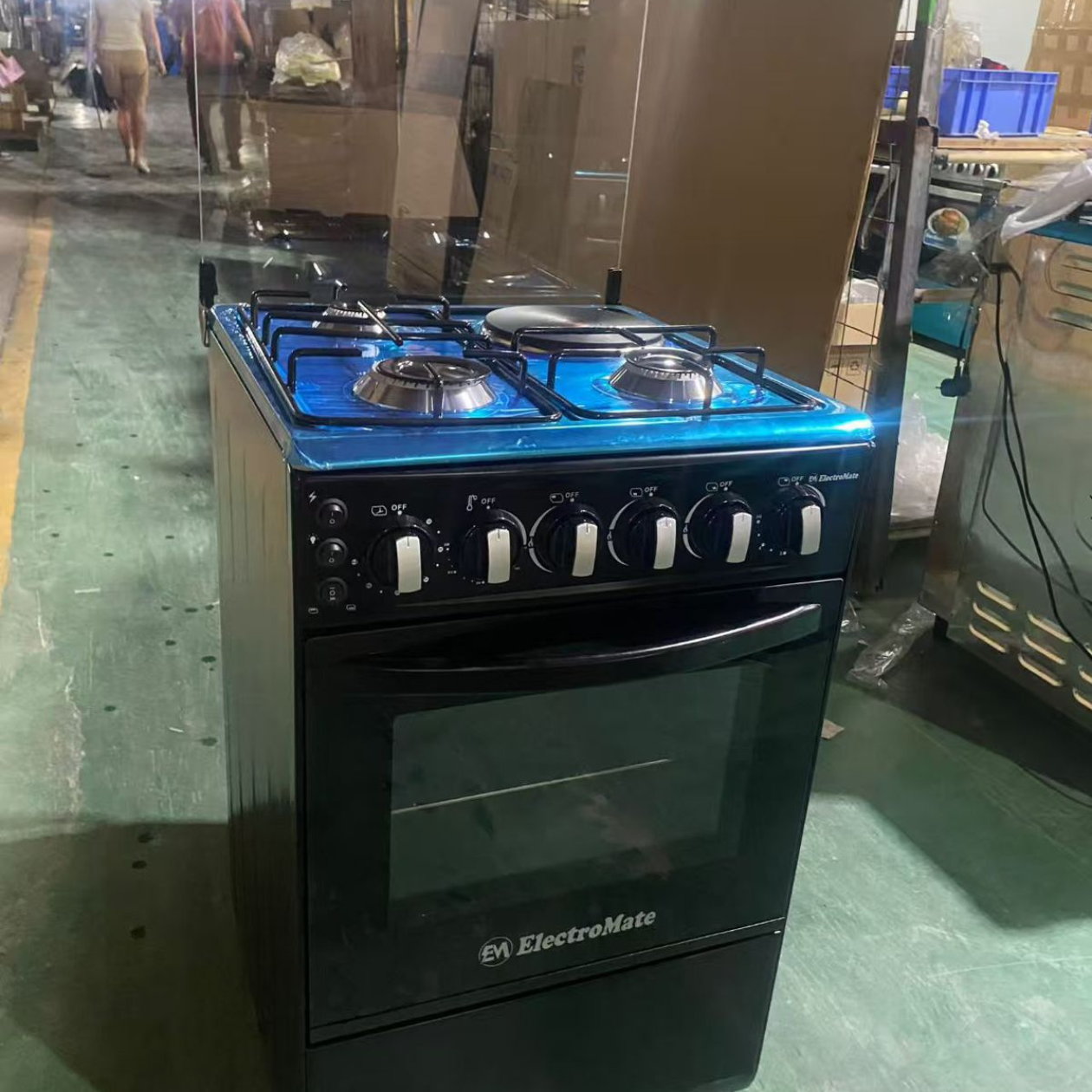 50×55 electromate 3+1 standing cooker with electric oven cooker