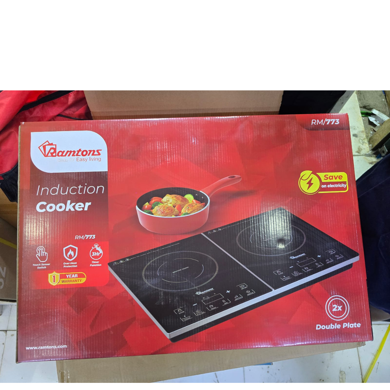 Double Ramtons induction cooker with free pan - Image 3