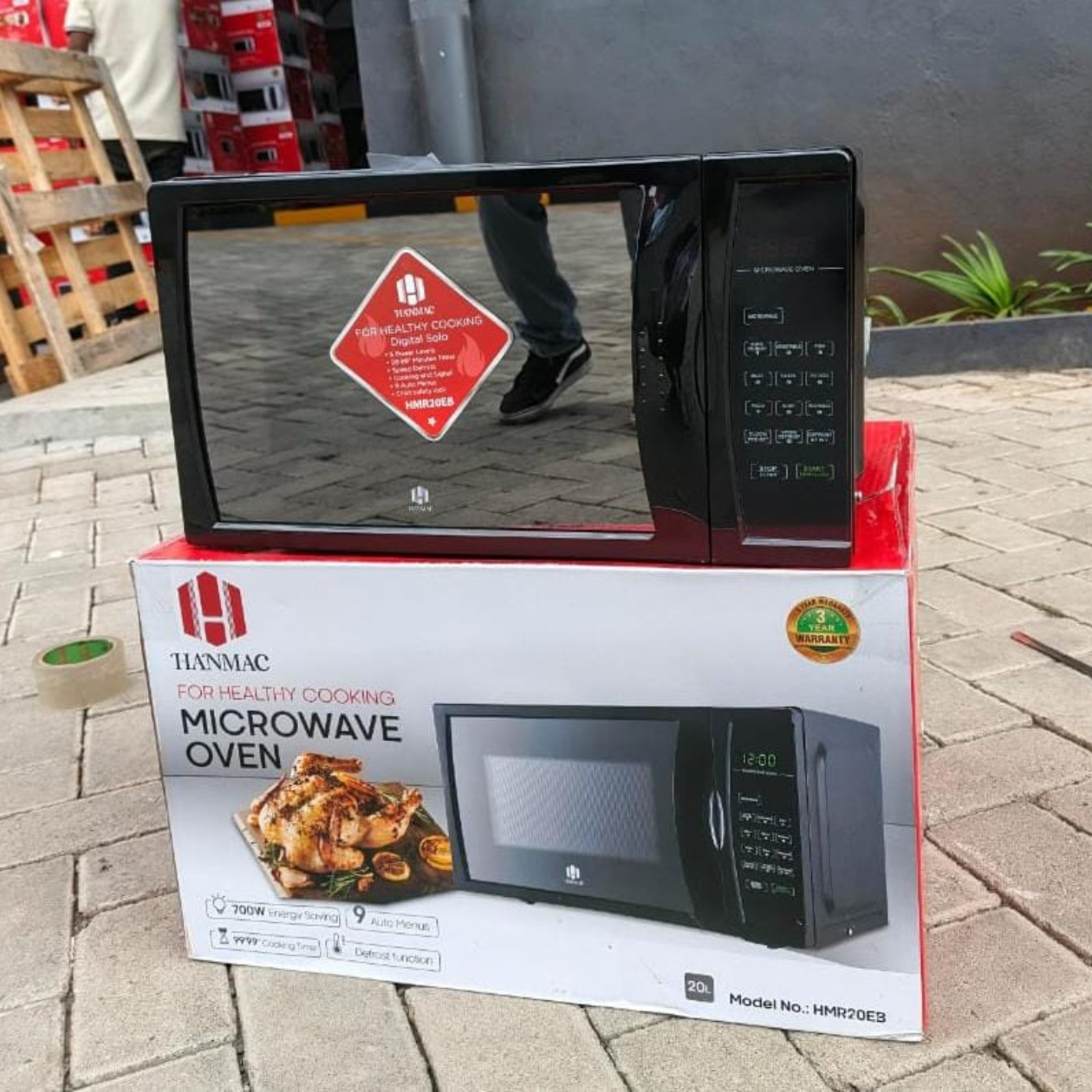 20 litres  3 years warranty Hanmac digital microwave