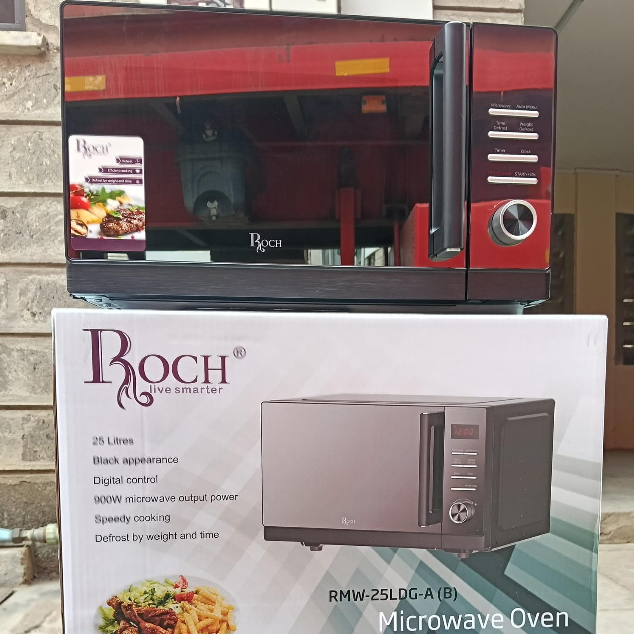 25 litres manual Roch microwave with grill