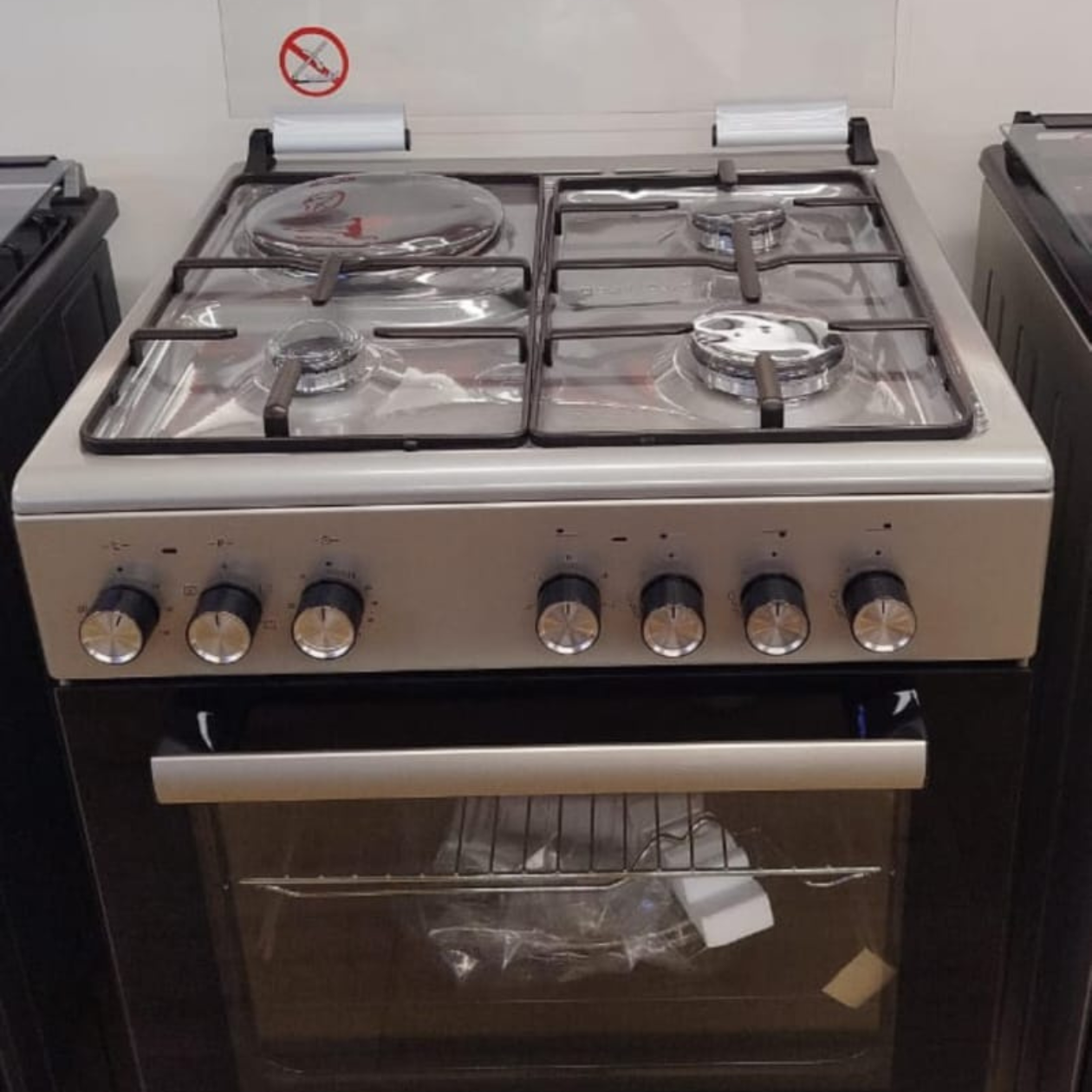 60*60 Von simfer 3+1 standing cooker with gas sensor and food warmer